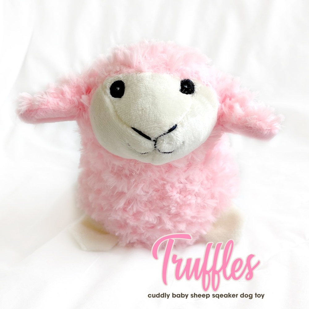 NWT Small 6" Truffles the Soft Baby Sheep Dog Toy Plush Squeaky